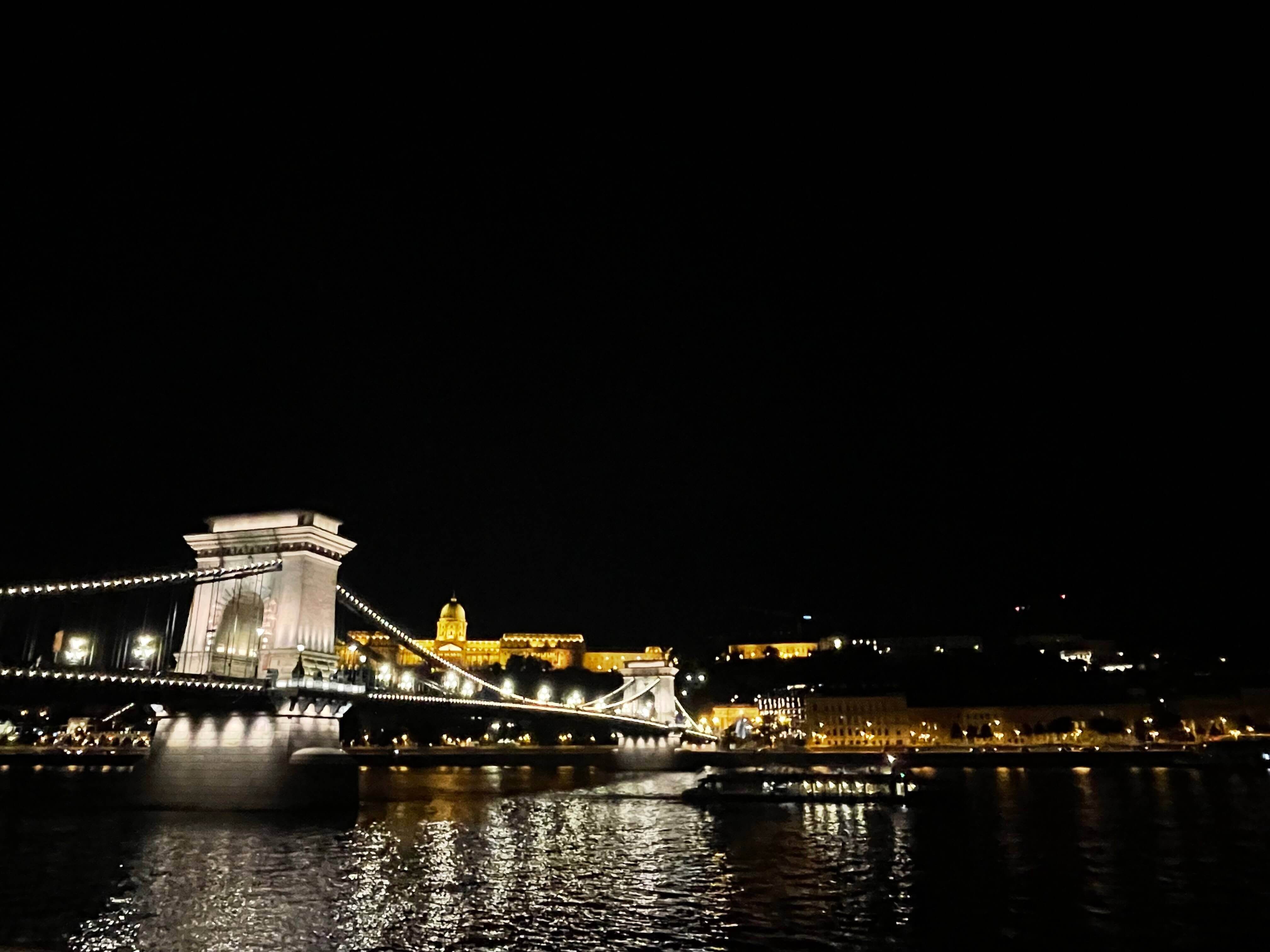 Chain Bridge at night Budapest